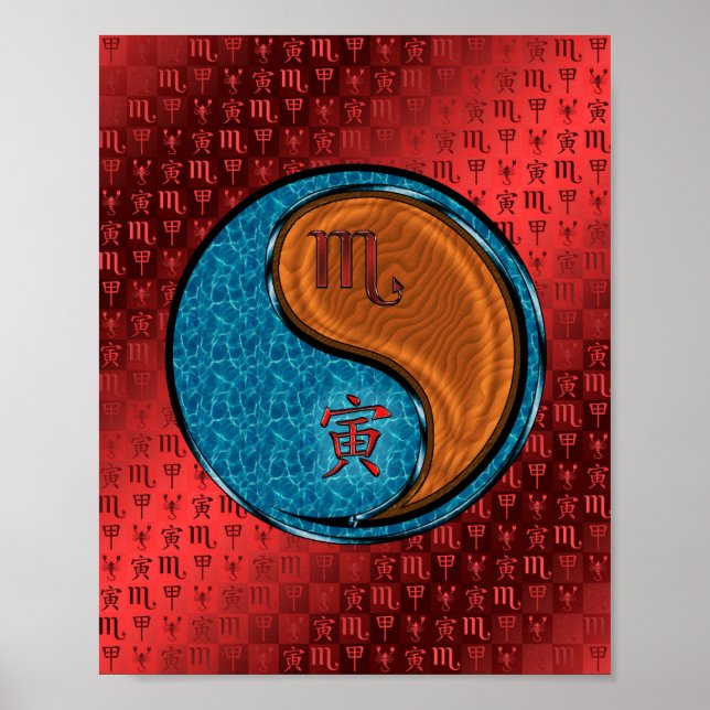 Scorpio & Wood Tiger Poster (Vorne)