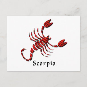 Scorpio-Zeichen Postkarte