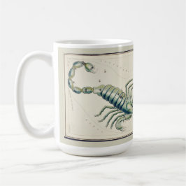 Scorpio Zodiac Antique Astronomisches Diagramm Kaffeetasse
