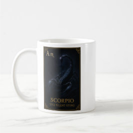 Scorpio Zodiac Art – Dark Celestial Scorpion Kaffeetasse