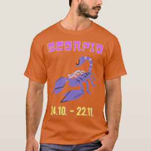 Scorpio Zodiac Astrologie Geburtstag Astrologe T-Shirt