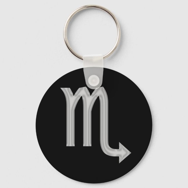 Scorpio Zodiac Astrologie Schlüsselanhänger (Vorderseite)