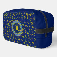 Scorpio Zodiac+Astrologie Symbole Muster Gld+Blues
