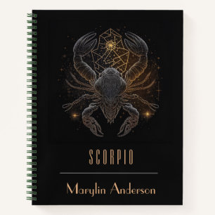 SCORPIO ZODIAC ASTROLOGY CONSTELLATION CUSTOM NOTIZBUCH