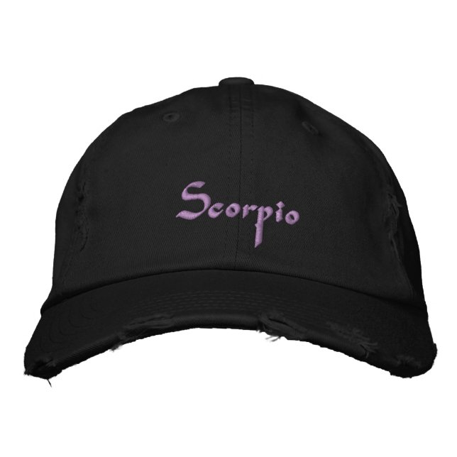 Scorpio Zodiac bestickte Cap / Hat Baseballkappe (Vorderseite)