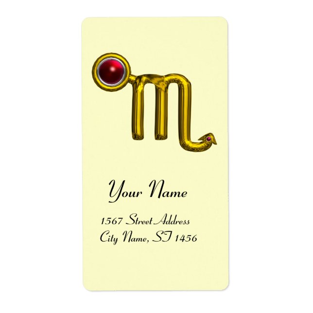 SCORPIO ZODIAC BIRTHDAY RED GRENADE (Vorne)