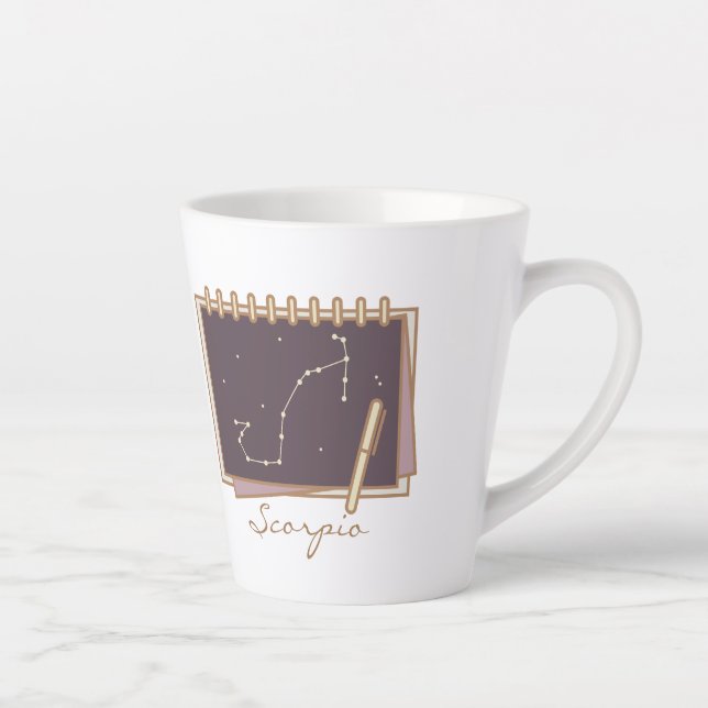 Scorpio Zodiac Boho Tasse (Rechts)