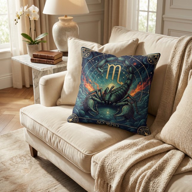 Scorpio Zodiac Celestial Kissen (Von Creator hochgeladen)