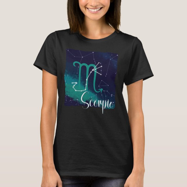 Scorpio Zodiac Constellation T-Shirt (Vorderseite)