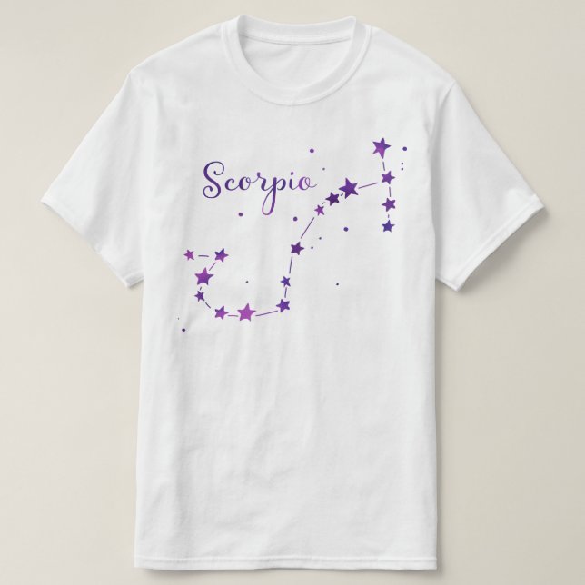 Scorpio Zodiac Constellation T - Shirt (Design vorne)