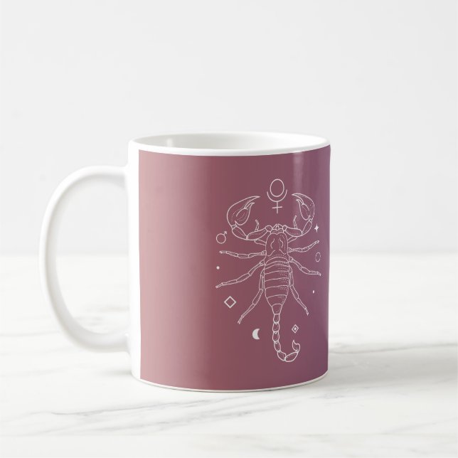 Scorpio zodiac Horoskop Sternzeichen Kaffeetasse (Links)