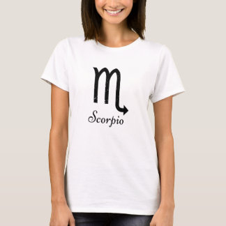 Scorpio Zodiac Logo Schwarz T-Shirt