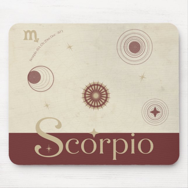 Scorpio Zodiac Mousepad (Vorne)
