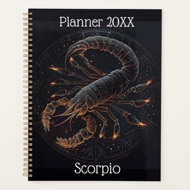 Scorpio Zodiac Planner Planer (Vorderseite)