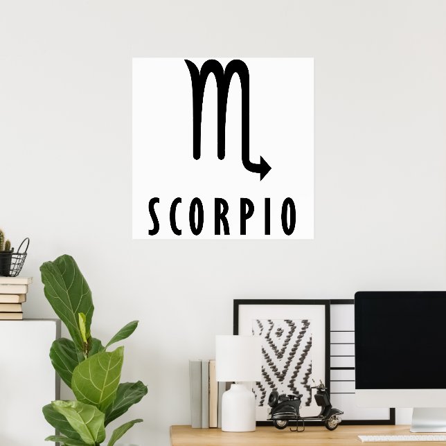Scorpio zodiac poster (Heimbüro)