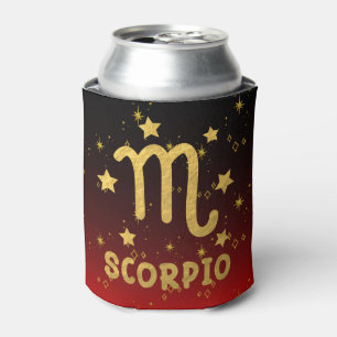 Scorpio Zodiac Red und Gold können kühlen Dosenkühler
