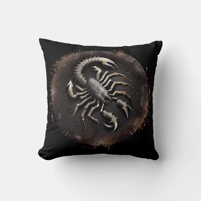Scorpio Zodiac Scorpion Kissen (Vorderseite)