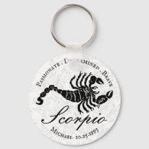 Scorpio Zodiac Sign Astrologie Schwarz-weiß Custom
