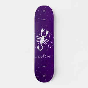 Scorpio Zodiac Sign Astrology Purple Horoscope Skateboard