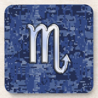 Scorpio Zodiac Sign auf Navy Blue Camouflage Dekor
