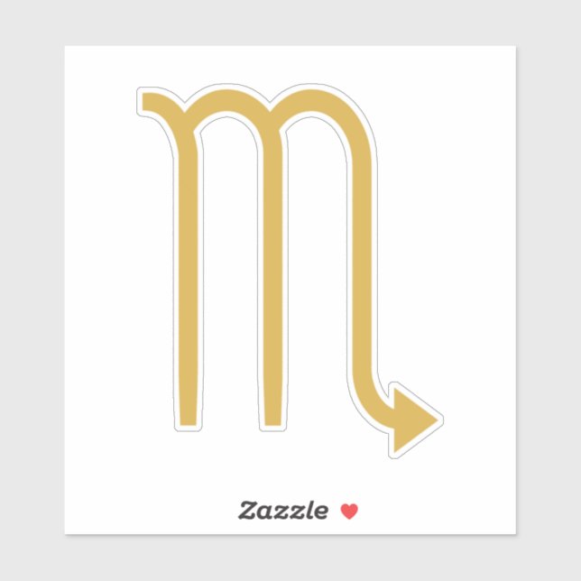 Scorpio Zodiac Sign Aufkleber (Blatt)