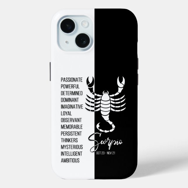Scorpio Zodiac Sign Case-Mate iPhone Hülle (Rückseite)