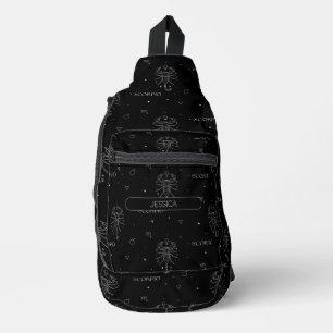 Scorpio Zodiac Sign Crossbody Bag