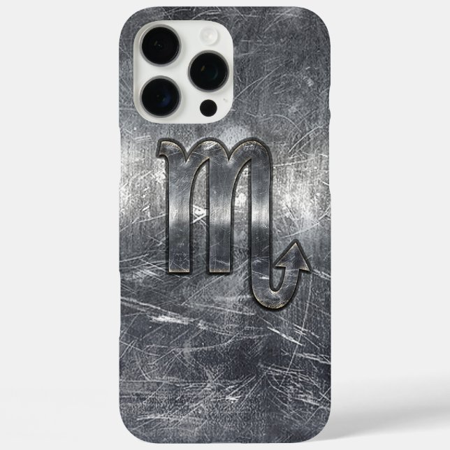 Scorpio Zodiac Sign in Grunge Distressed Style Case-Mate iPhone Hülle (Rückseite)