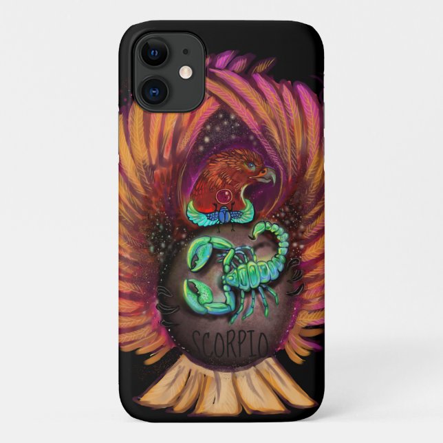 Scorpio Zodiac Sign iPhone Case (Rückseite)