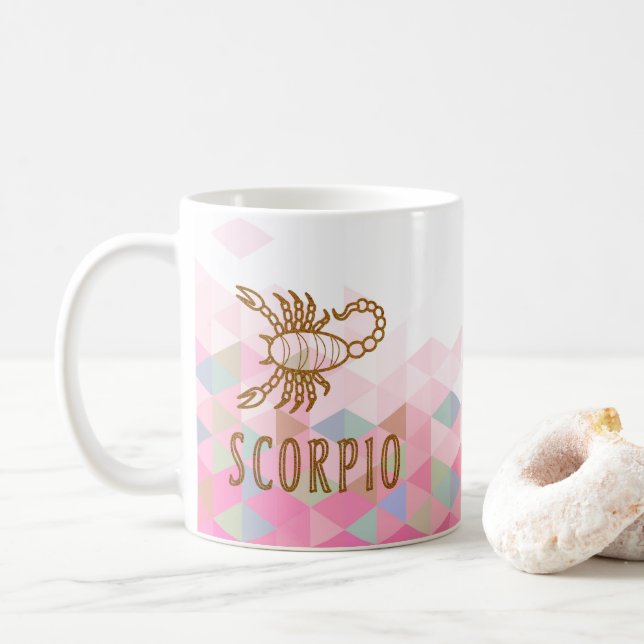 Scorpio Zodiac Sign Kaffeetasse (Mit Donut)