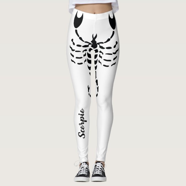 Scorpio Zodiac Sign Leggings (Vorderseite)