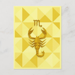 Scorpio Zodiac Sign Postkarte