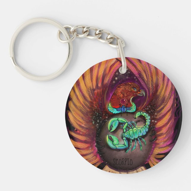 Scorpio Zodiac Sign Schlüsselanhänger (Vorderseite)