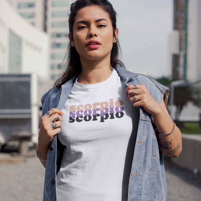 Scorpio Zodiac Sign | Schwarze Power T-Shirt (Von Creator hochgeladen)