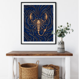 Scorpio Zodiac Sign | Zodiac Digital Print Poster