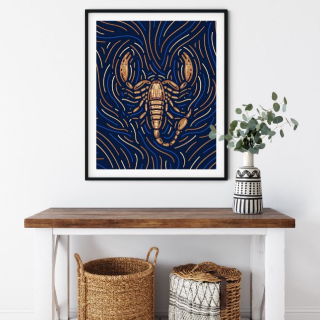 Scorpio Zodiac Sign | Zodiac Digital Print Poster (Von Creator hochgeladen)