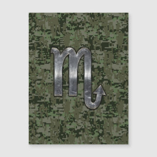 Scorpio Zodiac Signature Woodland Green Digital Ca Magnetkarte