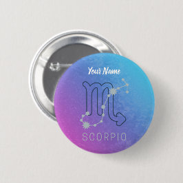 Scorpio Zodiac Star Sign Horoscope Constellation Button