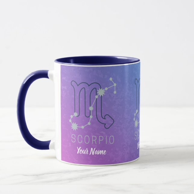 Scorpio Zodiac Star Sign Horoscope Constellation Tasse (Links)