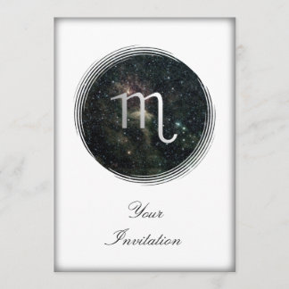 Scorpio Zodiac Star Sign Universe Party Event Einladung