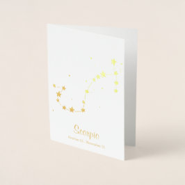 SCORPIO-Zodiac-Sternenkonstellation Folienkarte