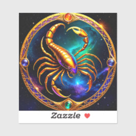 Scorpio Zodiac Stickers, Celestial Zodiac Aufkleber
