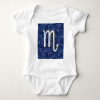Scorpio Zodiac-Symbol auf Navy Blue-Camouflage