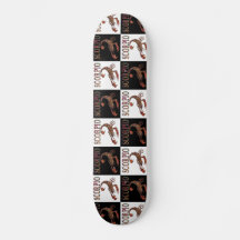 Scorpio Zodiac Symbol Checkerboard Skateboard Deck