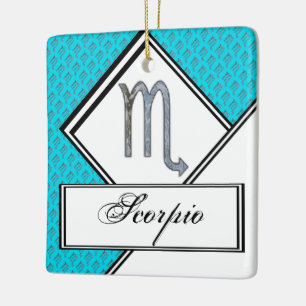 Scorpio Zodiac Symbol Element von Kenneth Yoncich Keramikornament