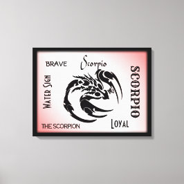 Scorpio Zodiac-Symbol Leinwanddruck
