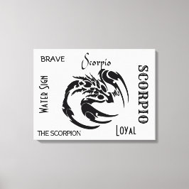 Scorpio Zodiac-Symbol Leinwanddruck