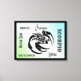 Scorpio Zodiac-Symbol Leinwanddruck