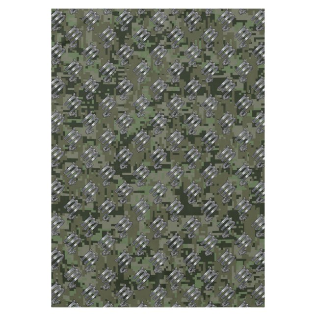 Scorpio Zodiac Symbol Olive Green Digitale Camoufl Tischdecke (Vorderseite)