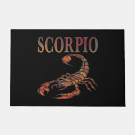 Scorpio Zodiac Symbol Schwarze Türmatte